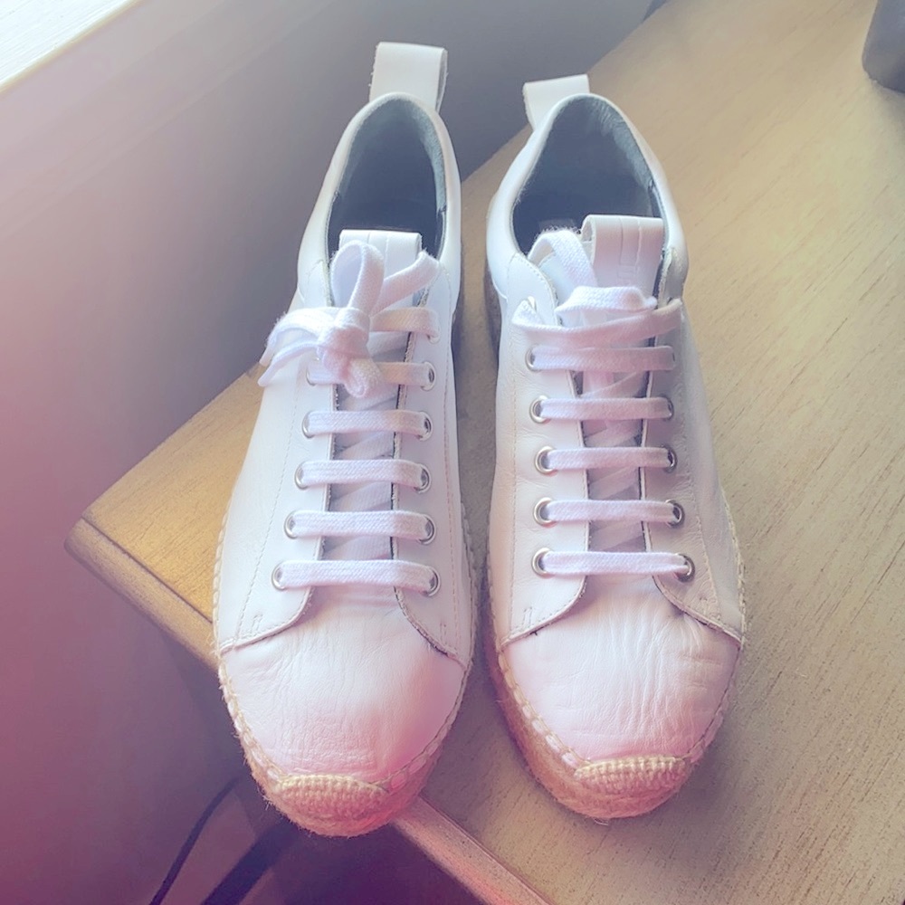 Alexander McQueen lace up espadrilles